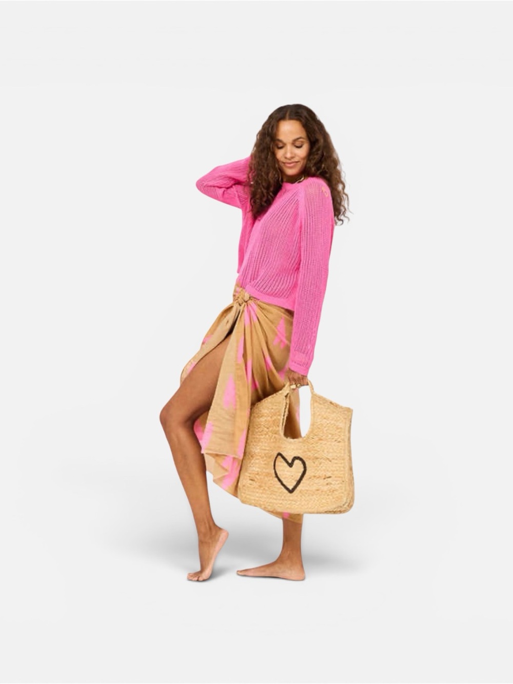 Kerri Rosenthal Imperfect Heart Jute Tote, NWT!